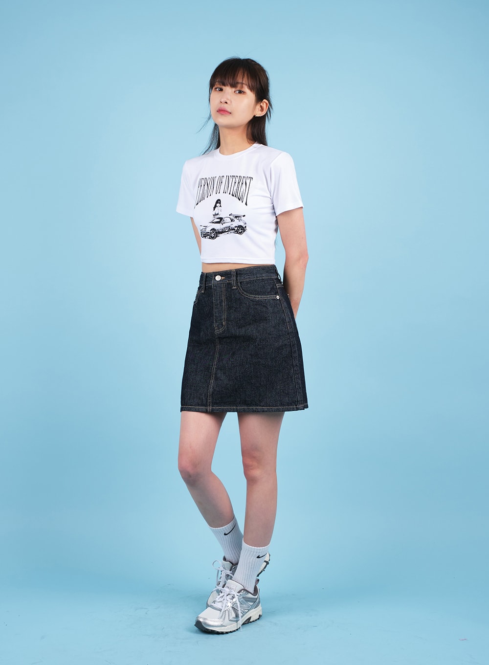 Raw Denim Mini Skirt CA19