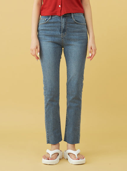 復古風格緊身牛仔褲 BU18 