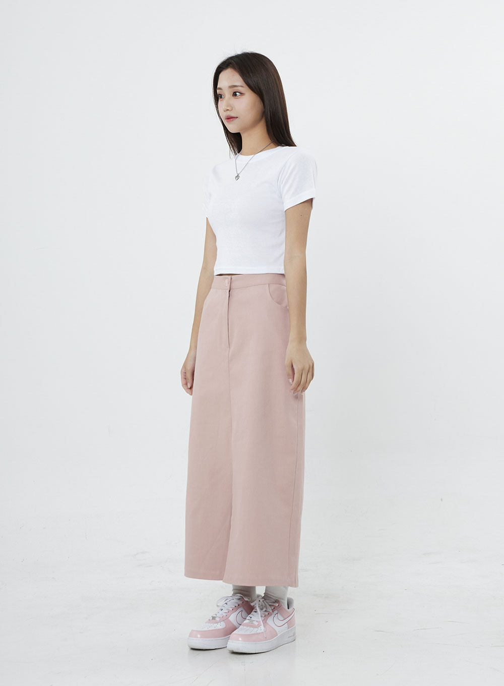 Front Cut Long Skirt BO14