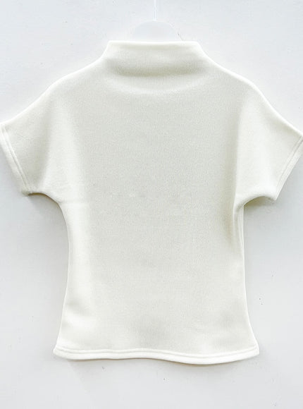Fleece Lined Half Turtleneck Top and Mermaid Skirt Set L2401