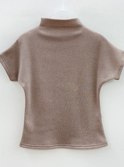 Fleece Lined Half Turtleneck Top and Mermaid Skirt Set L2401