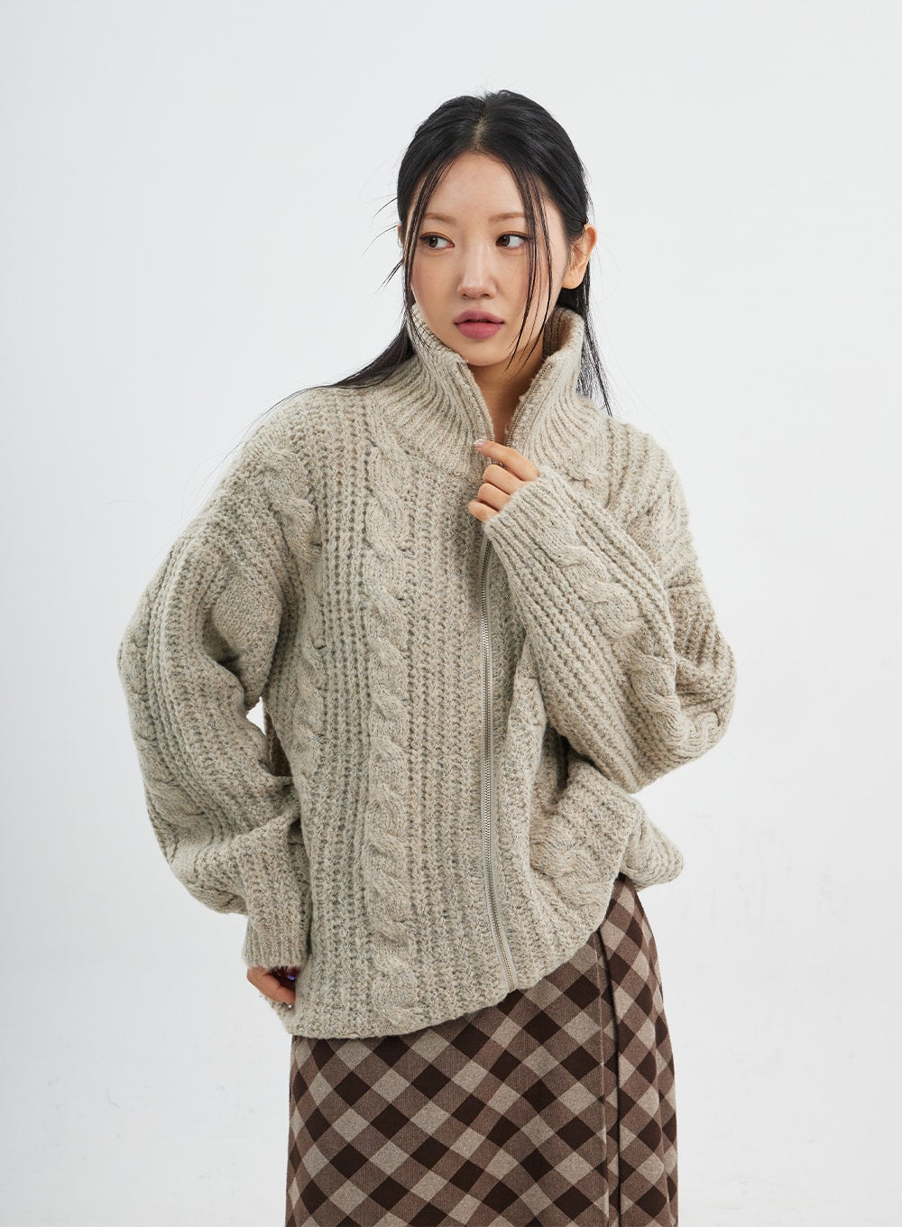 Oversized Cable Knit Sweater  Cable knit sweater oversized, Knit