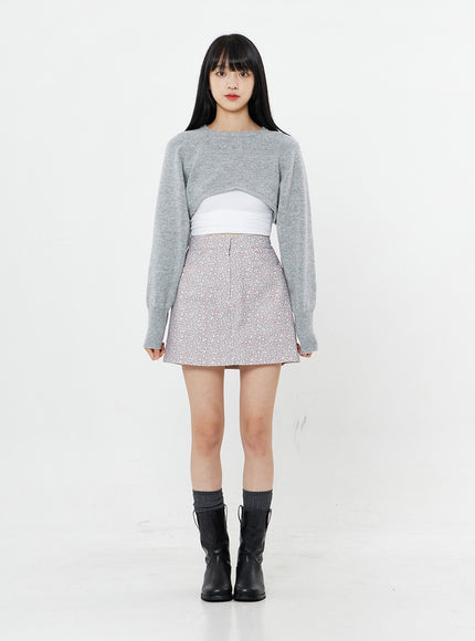 Bolero Knit Crop Top BS26