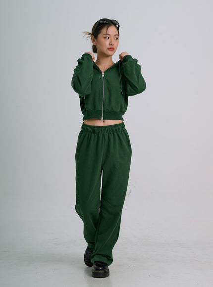 Lewkin Soft Basic Two Way Hoodie Zip Up C1210