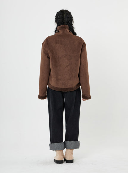 Shearling Button Jacket BN07