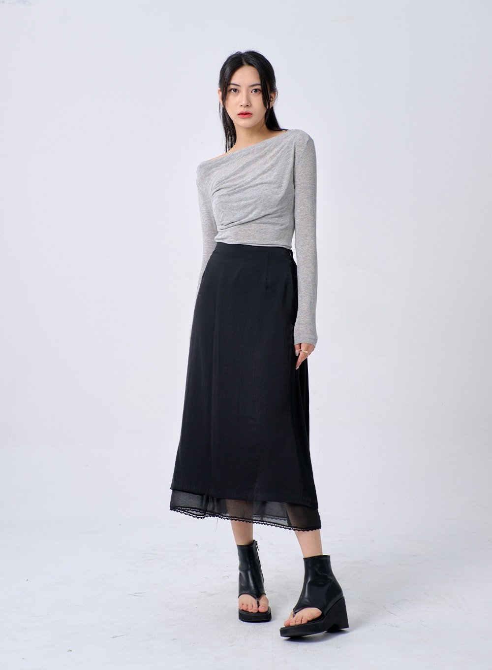 Lace Maxi Skirt BA321