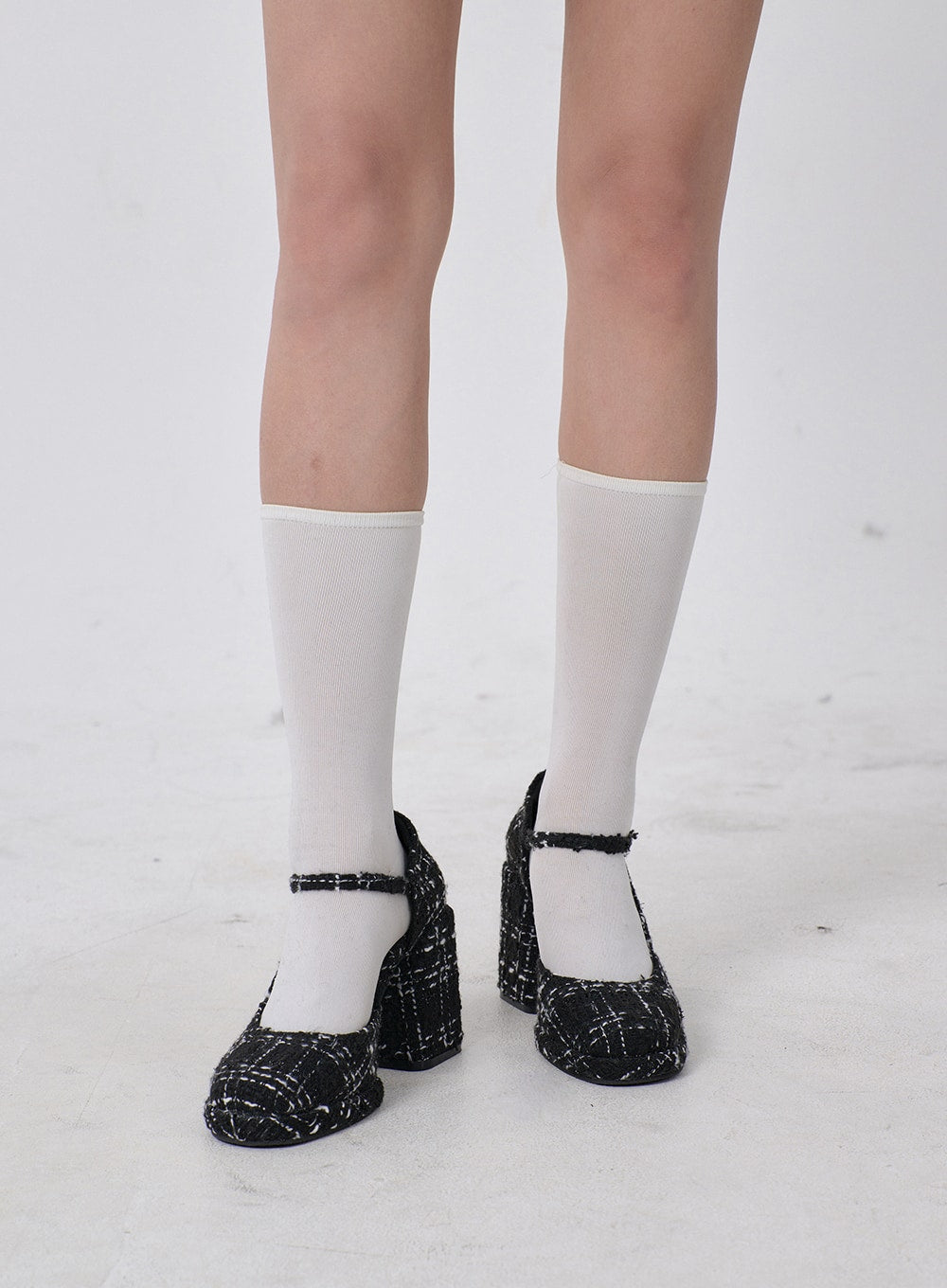 Women Mary Jane Shoes Thick Heel Buckle Square Toe Fashion Ladies High Heels  | eBay