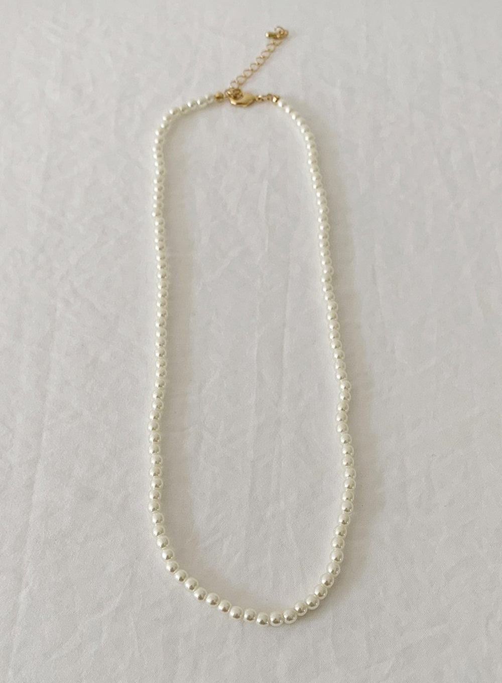 Gold Pearl Blank Set Necklace