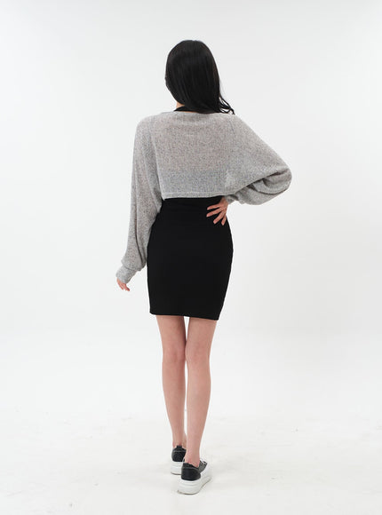 帶襯墊掛脖迷你緊身連衣裙 IM6