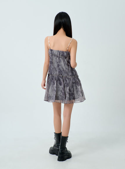 分層雪紡迷你連衣裙 BM330