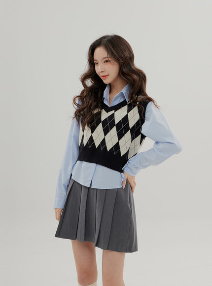 Cropped Long Sleeve Shirt B0802