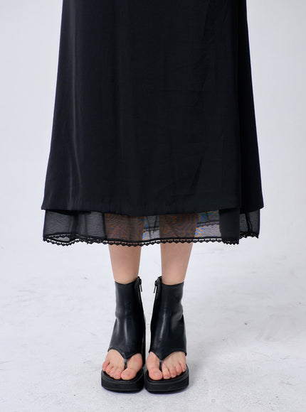 Lace Maxi Skirt BA321