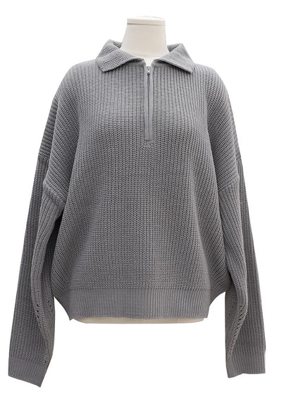 半拉鍊針織運動衫 OA01 