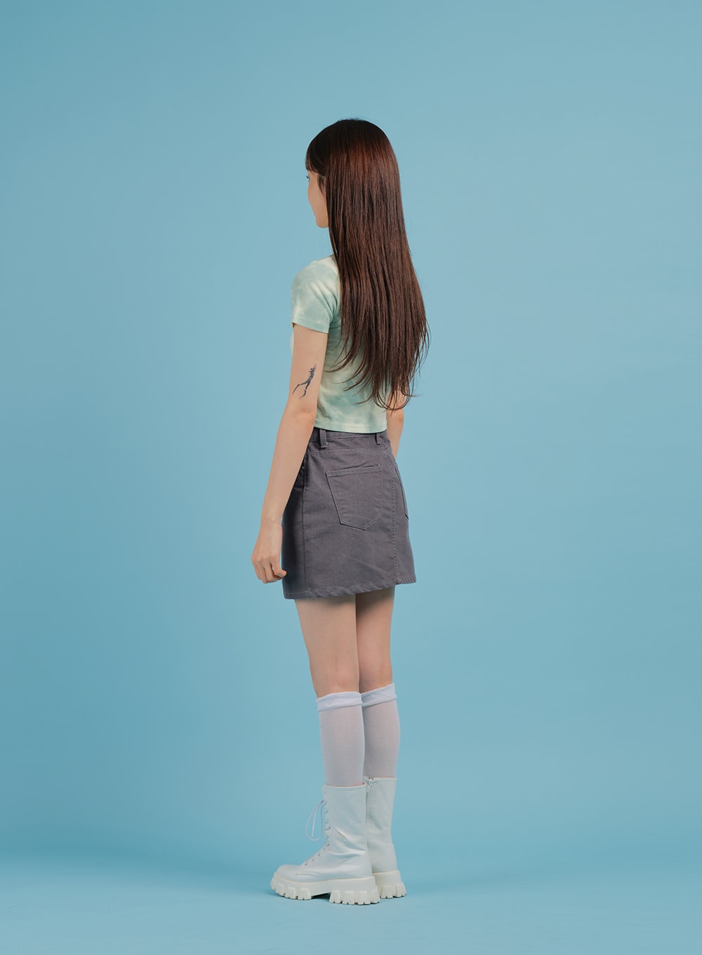 Raw Denim Mini Skirt BM3