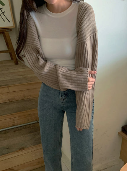 Ribbed Bolero Shrug BA09