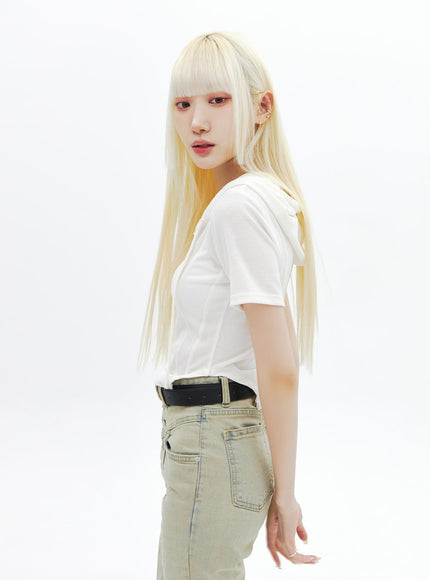 Beige Wash Bootcut Jeans BA320