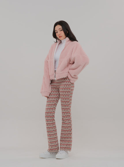 Floral Print Bootcut Pants BS-A27121102