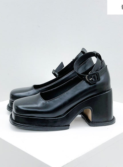 復古粗跟淺口鞋 BS-A2712S101