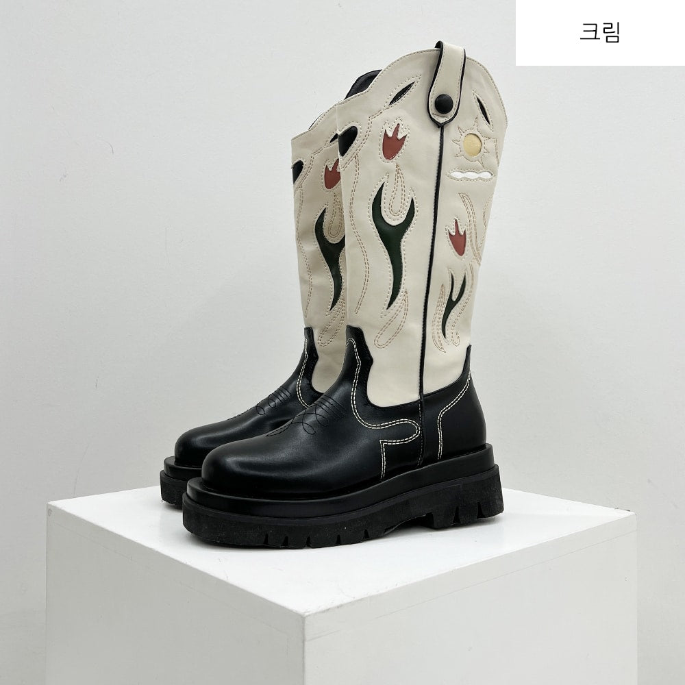 Floral Cowboy Boots BS-A2712S201