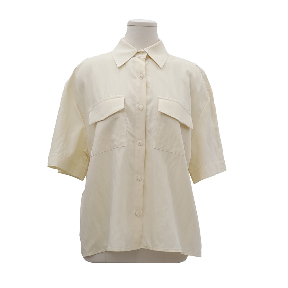 Nylon Loose Fit Pocketed Shirt OM10