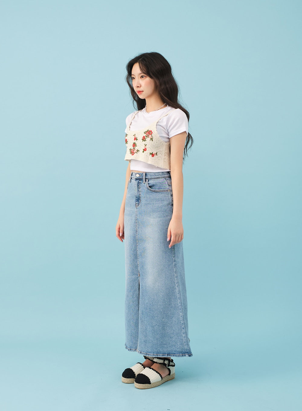 Mermaid Slit Denim Skirt herlipto - beaconparenting.ie