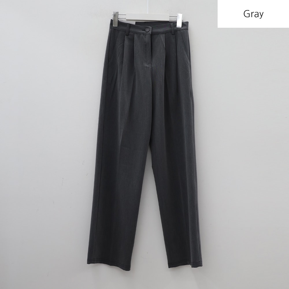 Daily Semi-Wide Leg Trousers BM2 - Lewkin