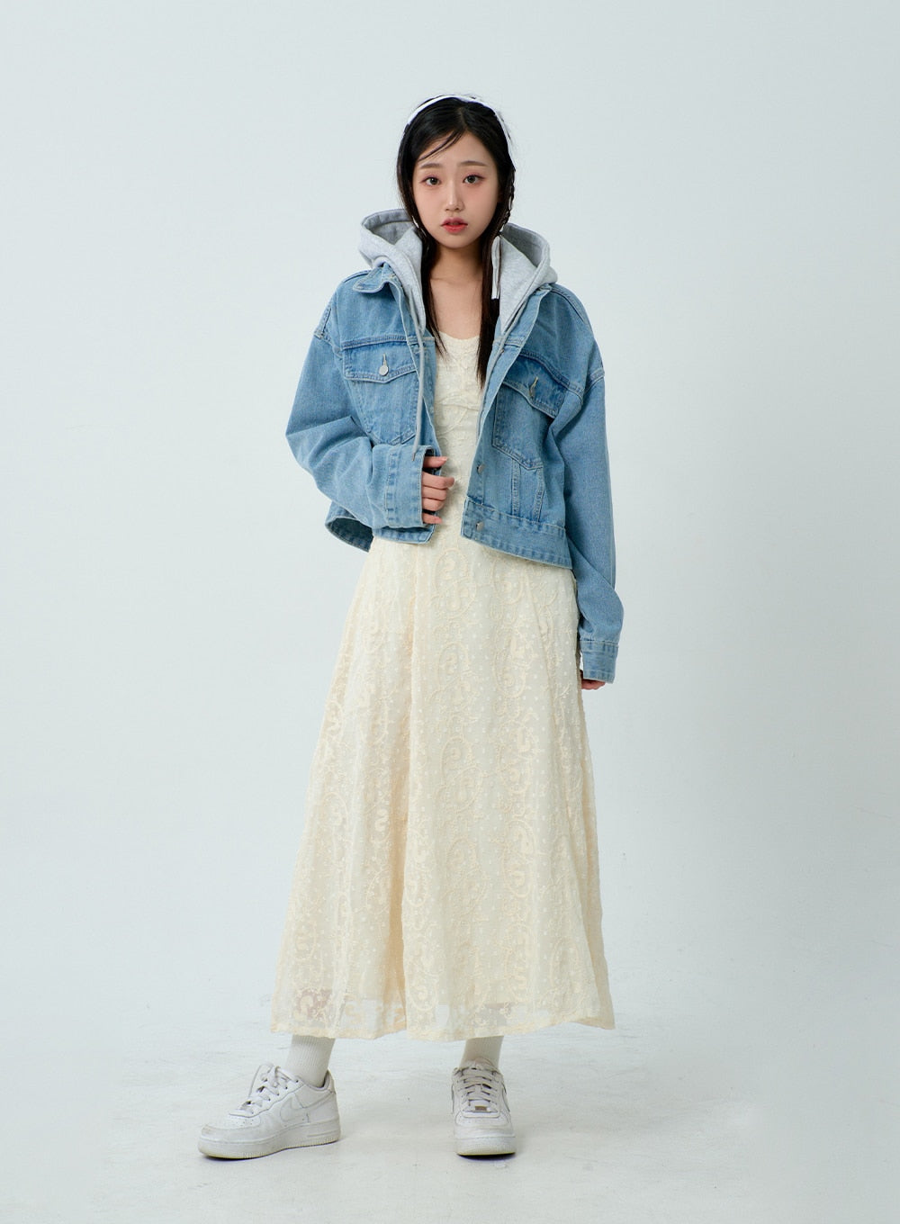 Shop looks for「Sweat Pullover Hoodie、Denim Jersey Long Sleeve Over Shirt」|  UNIQLO IN