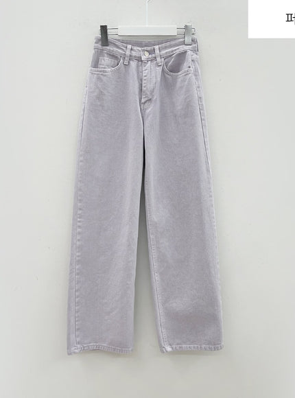 Color Wide Leg Pants B1801