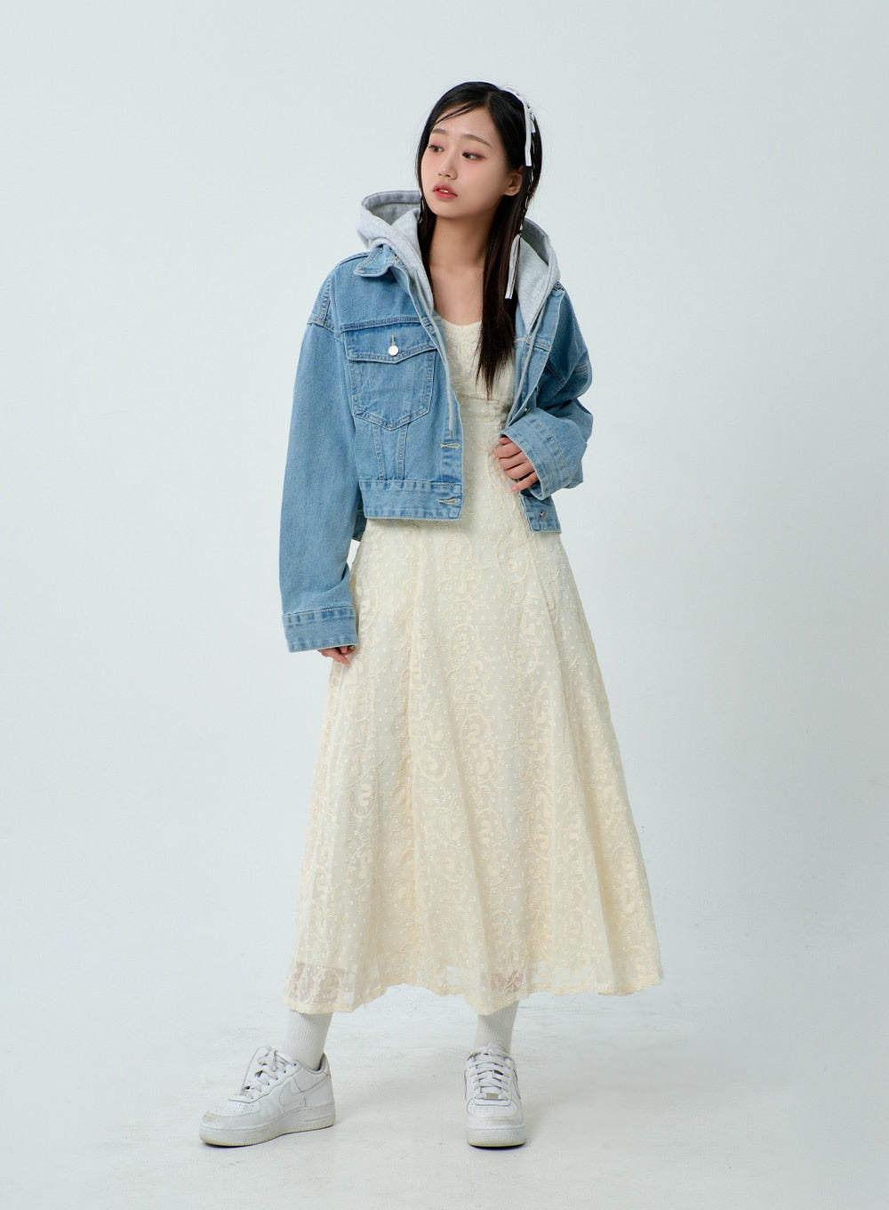 Hoodie Denim Jacket BM330