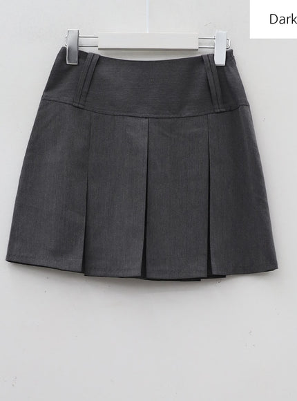 Basic Formal Pleated Mini Skirt BA27