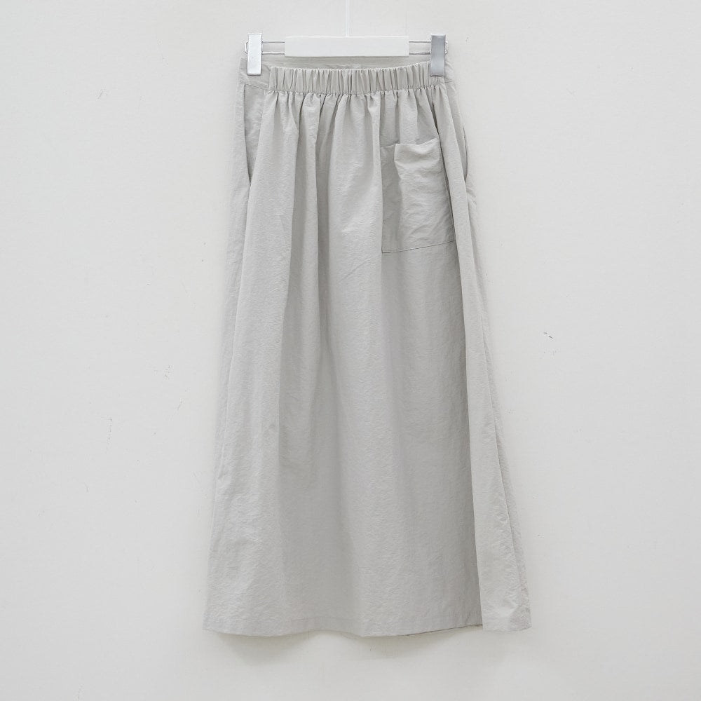 Nylon Maxi Skirt with Banded Back BJ03
