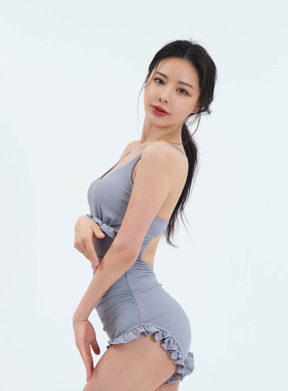 One Piece Swimsuit and Bolero Set - Korean Women's Fashion | LEWKIN