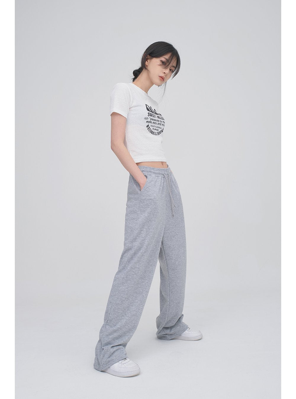 Women Fitted Track Pants with Contrast Taping