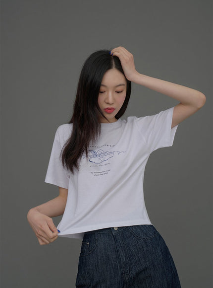 Indigo Wide Leg Jeans CCA15