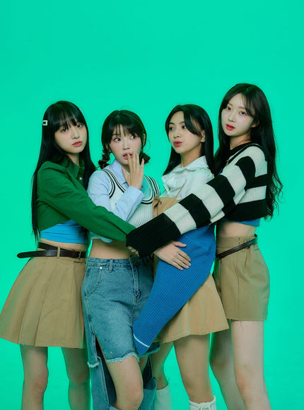 腰帶鈕扣褶襉迷你連衣裙和襯衫套裝 BO24