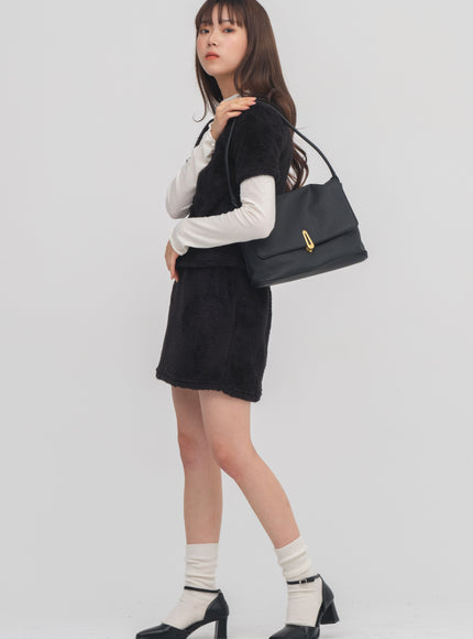 Square Mary Jane Mid Heels