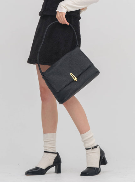 Square Mary Jane Mid Heels