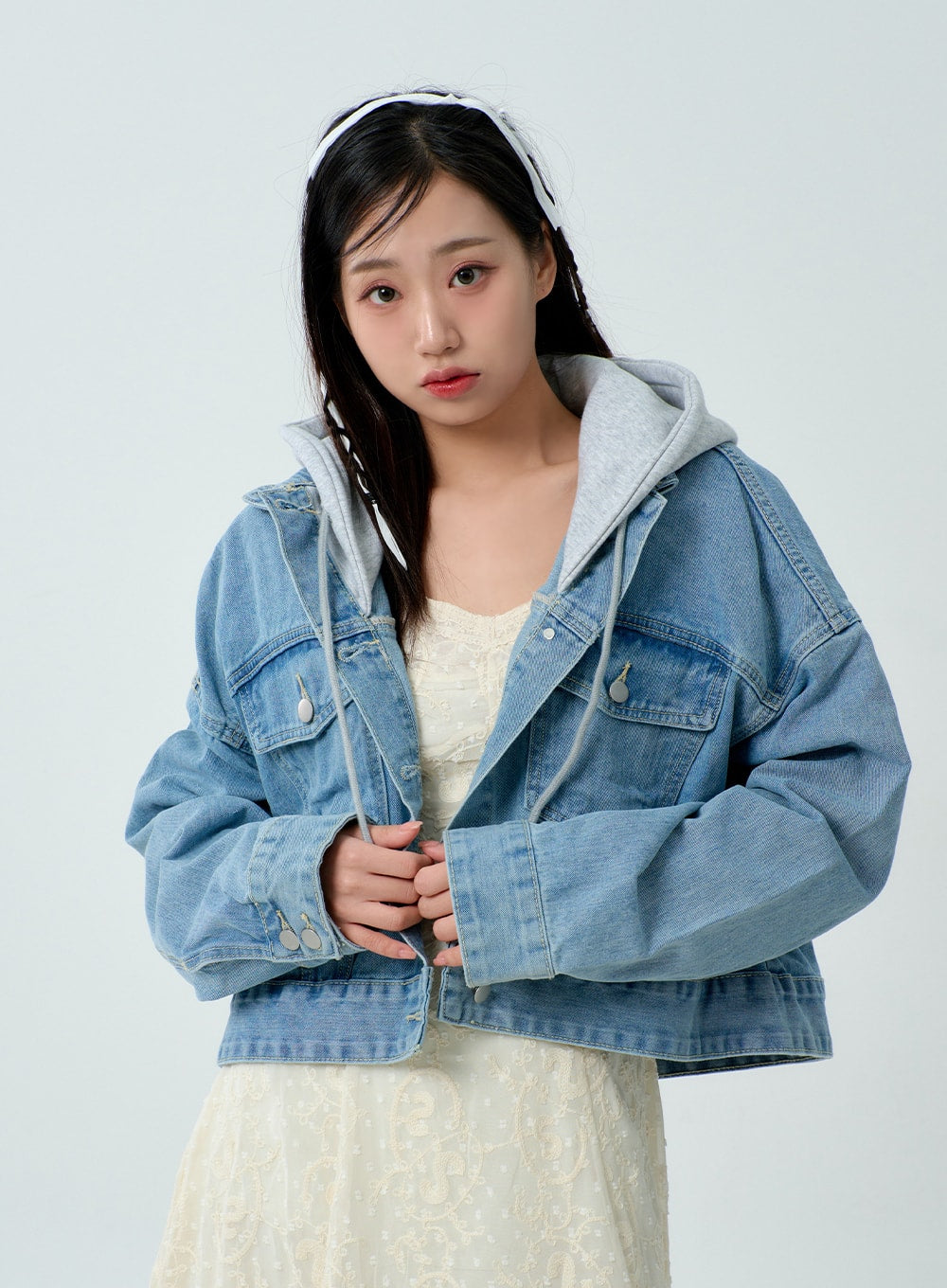 Hoodie Denim Jacket BM330