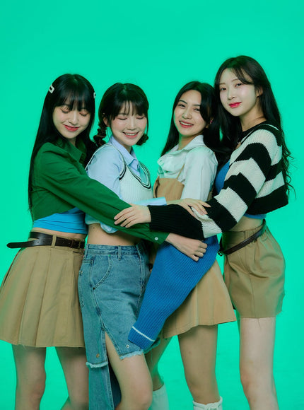 腰帶鈕扣褶襉迷你連衣裙和襯衫套裝 BO24