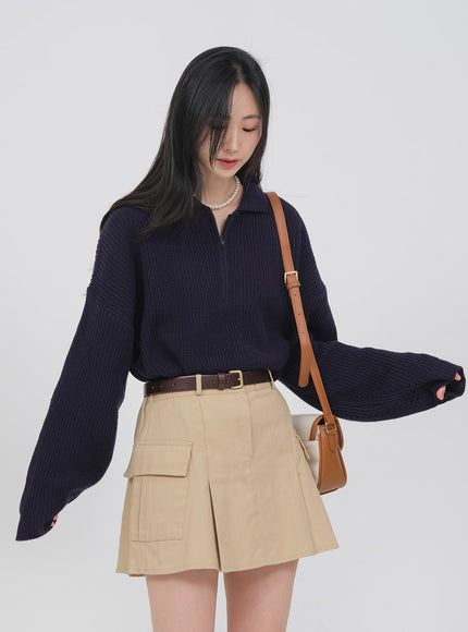 半拉鍊針織運動衫 OA01 