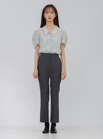 基本款修身精裁褲 OA26