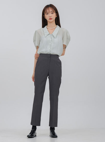 基本款修身精裁褲 OA26