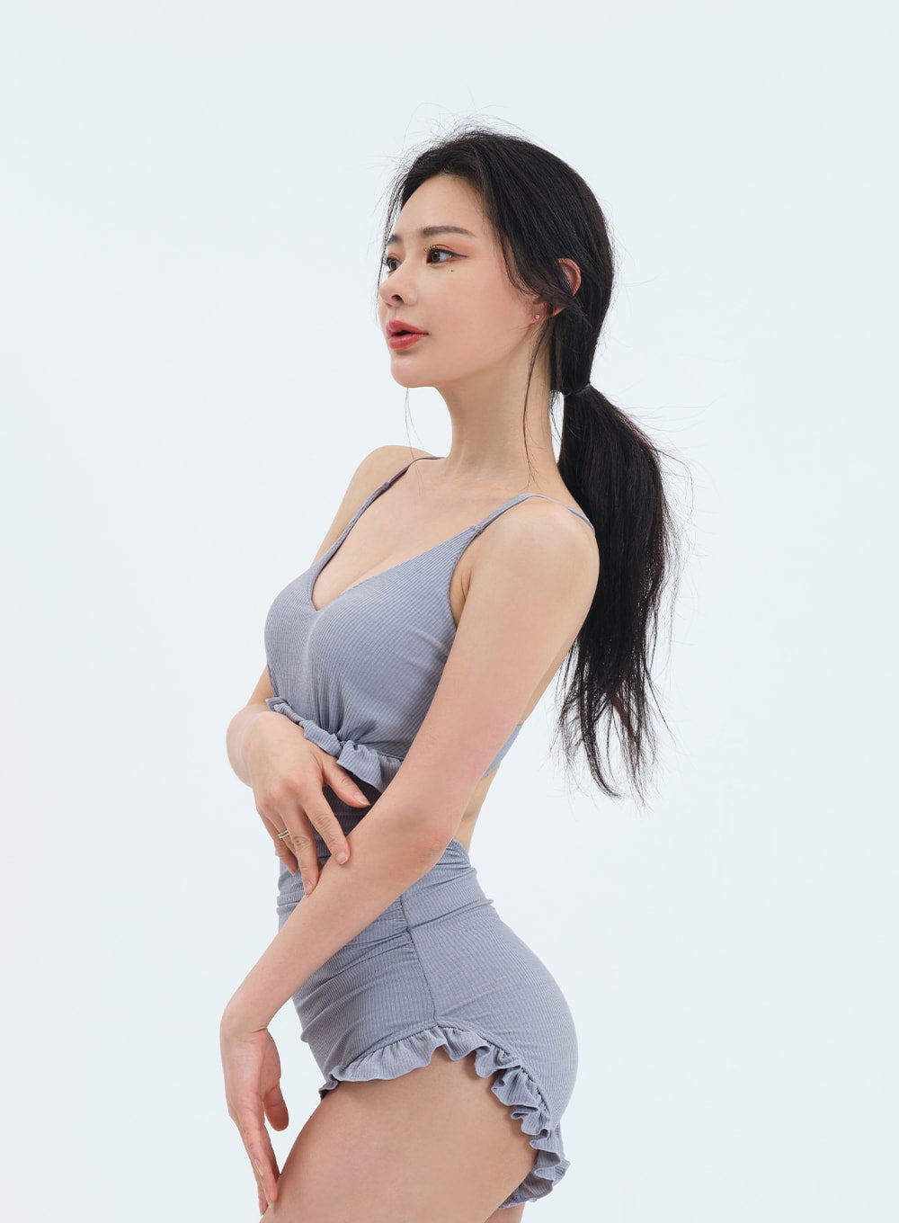 One Piece Swimsuit and Bolero Set - Korean Women's Fashion | LEWKIN
