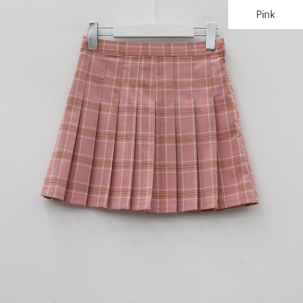 Plaid Pleated Tennis Skirt BA27