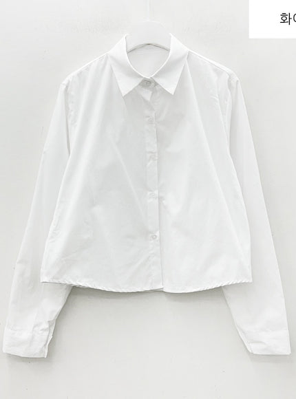 Cropped Long Sleeve Shirt B0802