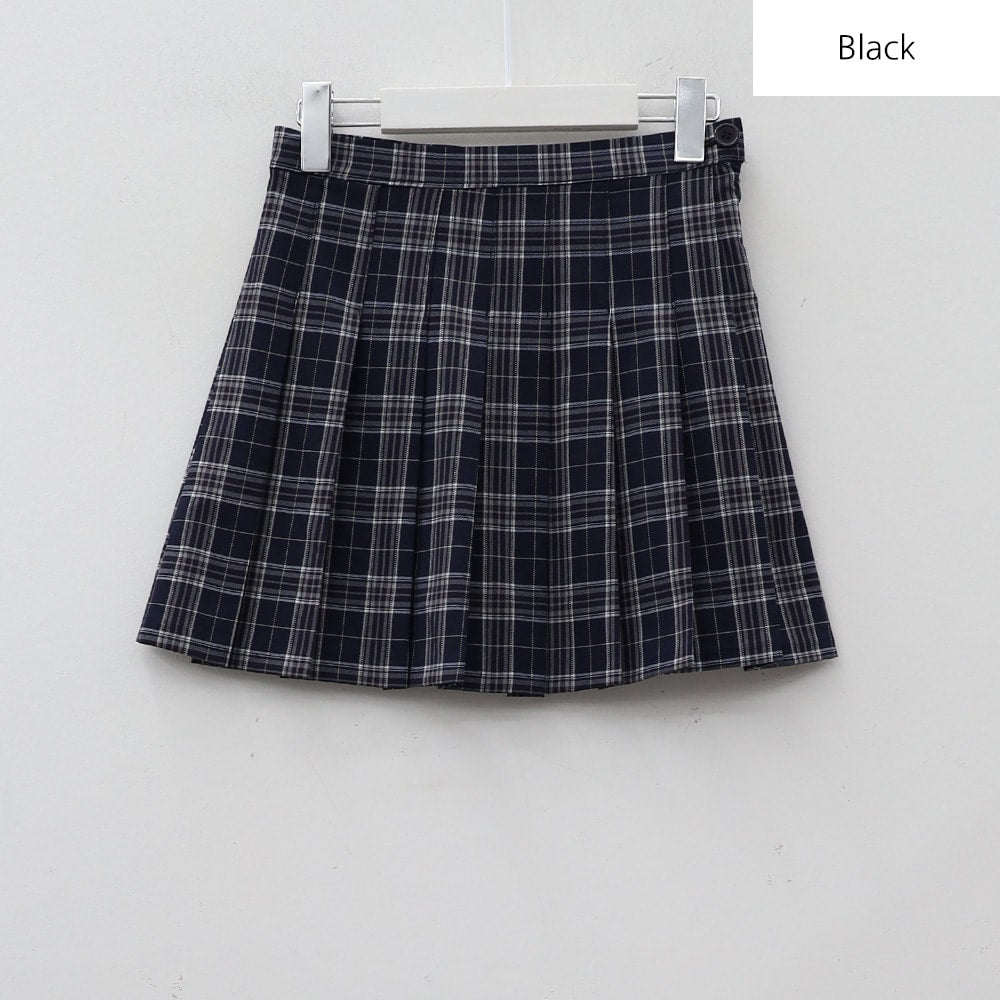 Plaid Pleated Tennis Skirt BA27