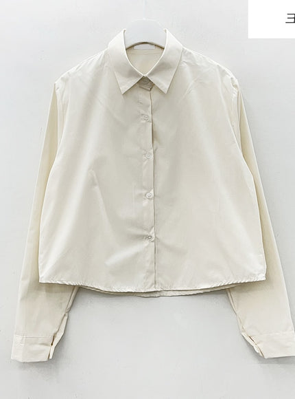 Cropped Long Sleeve Shirt B0802