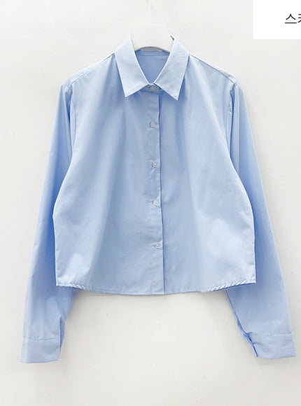 Cropped Long Sleeve Shirt B0802