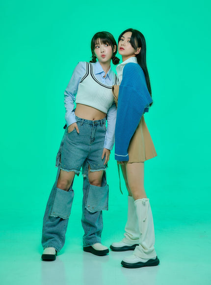 腰帶鈕扣褶襉迷你連衣裙和襯衫套裝 BO24