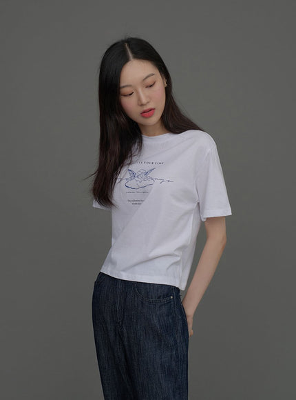 Indigo Wide Leg Jeans CCA15